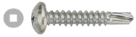 SCREWS - SELF DRILLING - SQUARE DRIVE<br><font size=3><b>10-16 x 1 Square Pan HD SD (100)