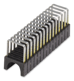 WIRE CLAMP - STAPLE <br><font size=3><b>T-59: Black 5/16 x 5/16 Arrow Insulated Wire Staple (300)