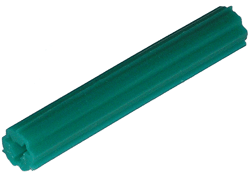 ANCHOR - PLASTIC - TUBE<br><font size=3><b>10-12 x 2 (1/4 Diam) Green Tube Anchor (1,000)