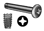 SCREWS - MACHINE - SELF THREADING<br><font size=3><b>8-32 x 1/2 Phil Pan HD Type 'F' (100)