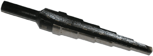 DRILL BIT  - MULTI STEP - SINGLE FLUTE<br><font size=3><b>3/16 - 1/2 (6 Step) Unibit (ea)