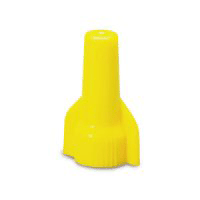 CONNECTOR - SPLICE - SCREW-ON - WingGuard™<br><font size=3><b>22-10 Yellow Wing Connector (100)