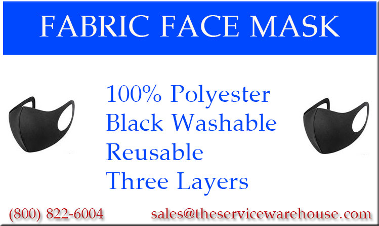 black reusable face mask