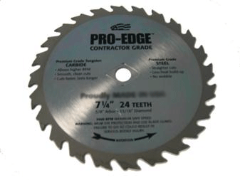 SAW & BLADE - CIRCULAR -<br><font size=3><b>7 1/4