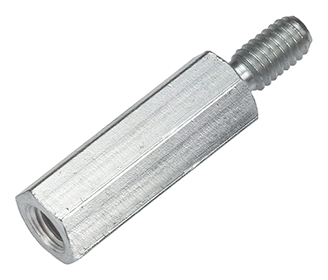 SPACERS & STANDOFFS-ALUMINUM-HEX<br><b>4-40 x 1/2 (1/4 HEX) Male to Female Threaded Standoff (1,000)