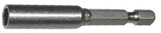 DRIVER -INSERT BIT HOLDER-W/RING<br><font size=3><b>1/4 x 12 S/Steel Magnetic Bit Holder w/Ring (ea)