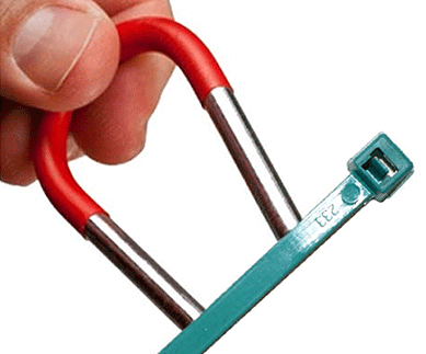 Cable Tie - Teal Metal Detectable<br><font size=3><b>4