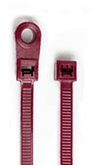 nylon red plunum cable ties