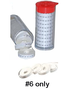 WIRE ID PRODUCTS -  DISPENSER<br><font size=3><b> #6 Only Box of 10 Refill Rolls (ea)