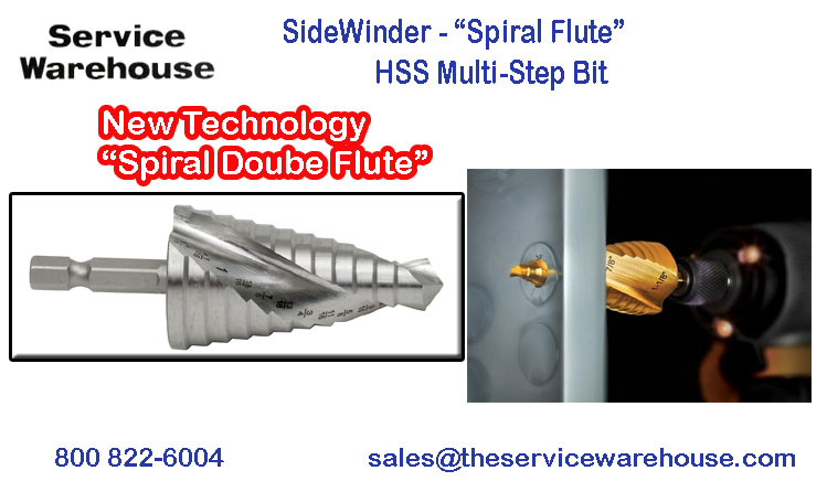 sidewinder step drill bits