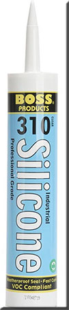 ADHESIVES & SEALANTS -  SILICONE<br><font size=3><b>10 oz.  Silicone Adhesive Sealant (Clear)