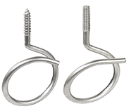 zinc plated bridle rings