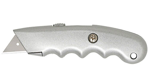 TOOL - KNIFE - UTILITY<br><font size=3><b>Standard Metal Retractable Utility Knife
