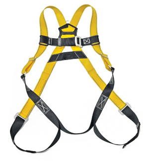 SAFETY - FALL PROTECTION HARNESS<br><font size=3><b>(S-L) Universal HUV w/Pass Thru Legs