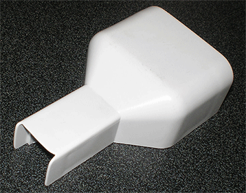 WIRE RACEWAY - WIREHIDER PLASTIC<br><b>White Reducer from White 1-1/2